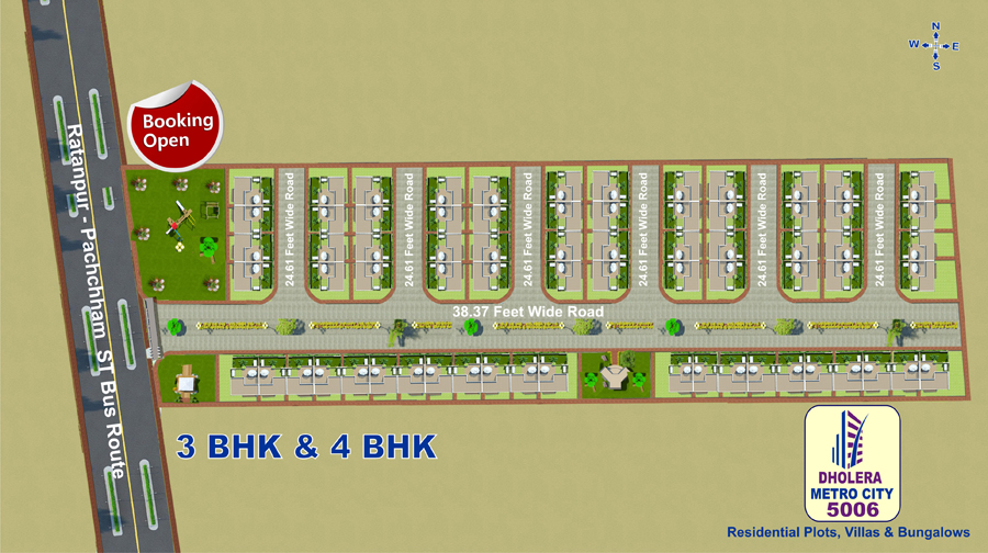 Best Residential Plotting Schemes at Dholera SIR in DMIC corridor Dholera Metro City-5006