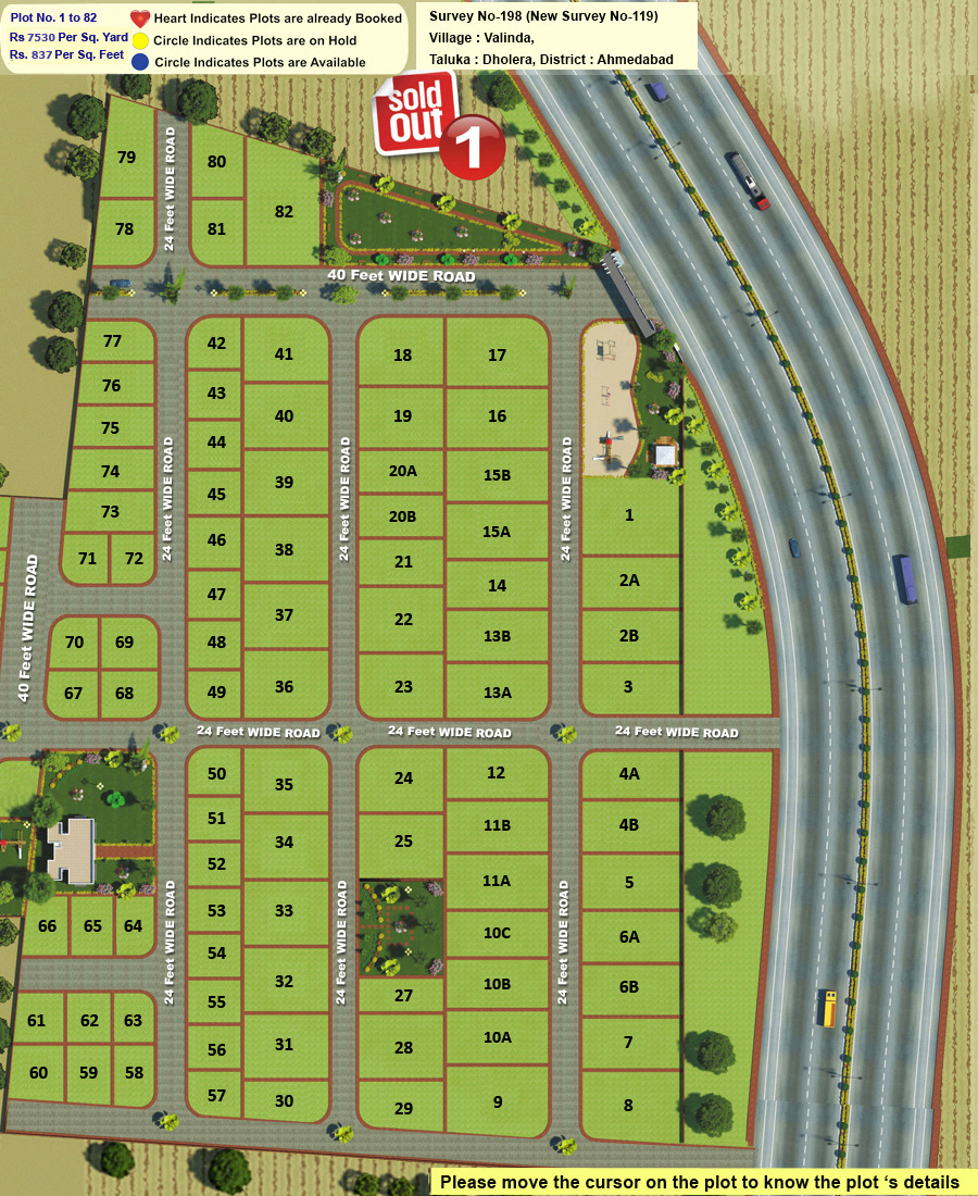 Layout Plan Dholera Metro City-1