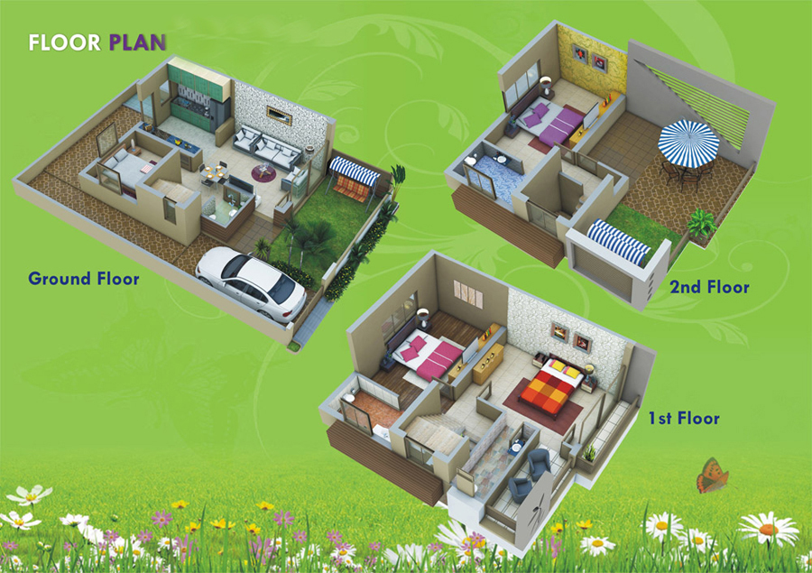 floor plan Dholera Metro City-1