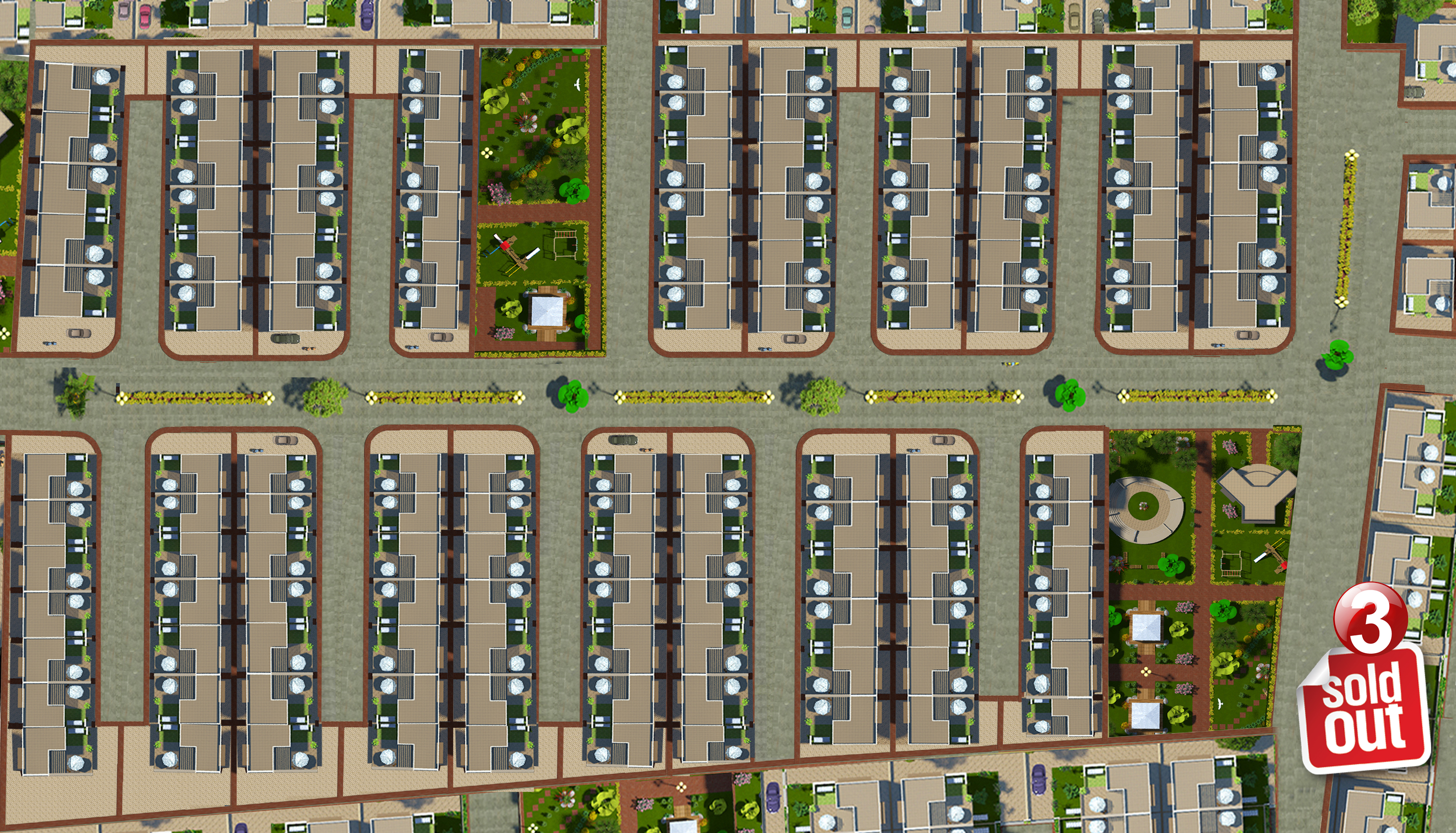 layout bungalows Dholera Metro City-3