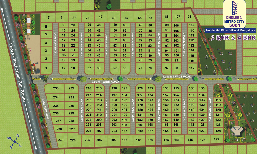 Layout Plan Dholera Metro City-5001