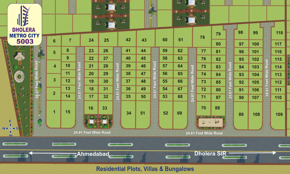 Layout Plan Dholera Metro City-5003