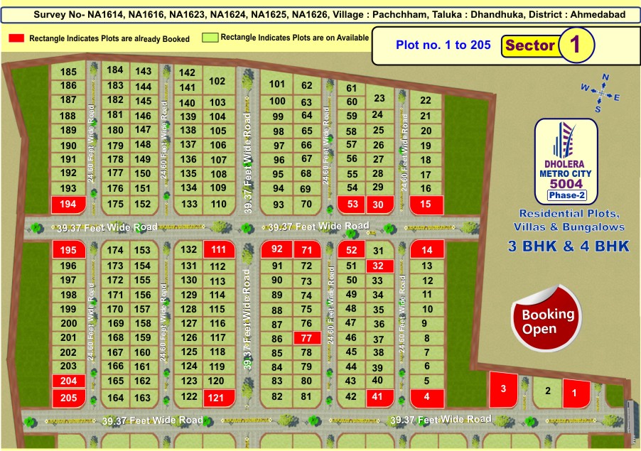 Best Residential Plotting Schemes at Dholera SIR in DMIC corridor Dholera Metro City-5004-Phase-2