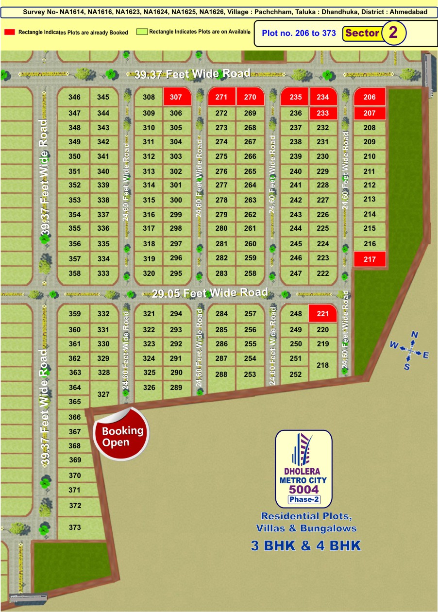 Best Residential Plotting Schemes at Dholera SIR in DMIC corridor Dholera Metro City-5004-Phase-2