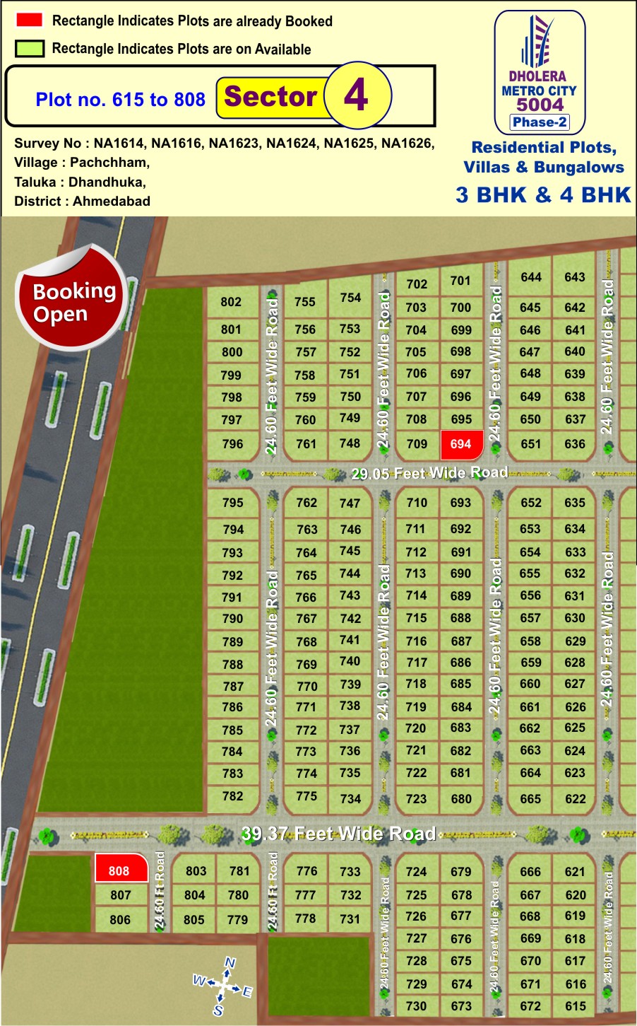 Best Residential Plotting Schemes at Dholera SIR in DMIC corridor Dholera Metro City-5004-Phase-2