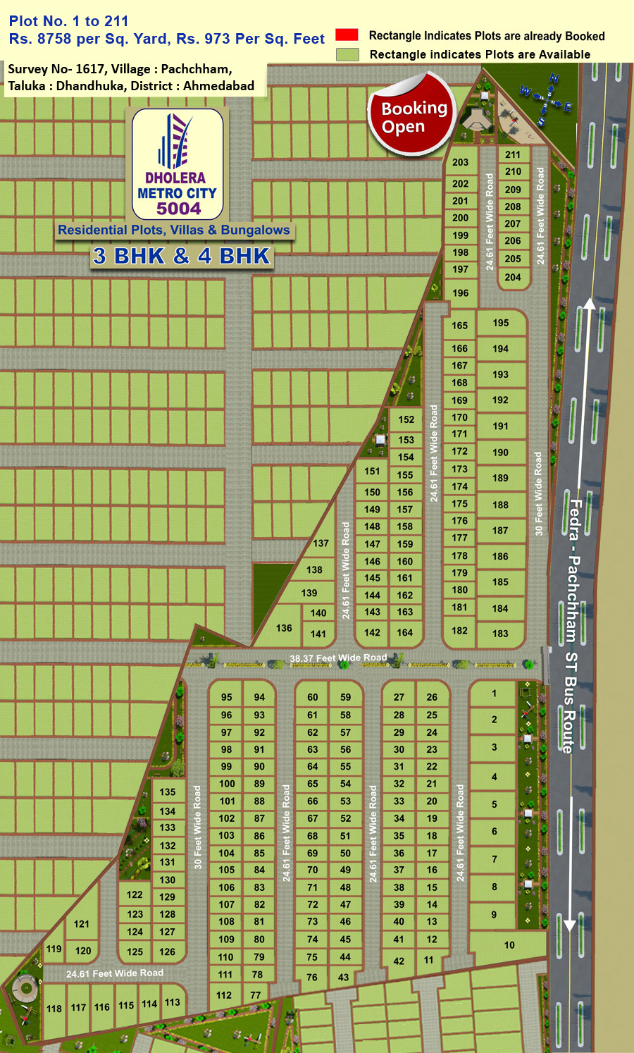 Layout Plan Dholera Metro City-5004