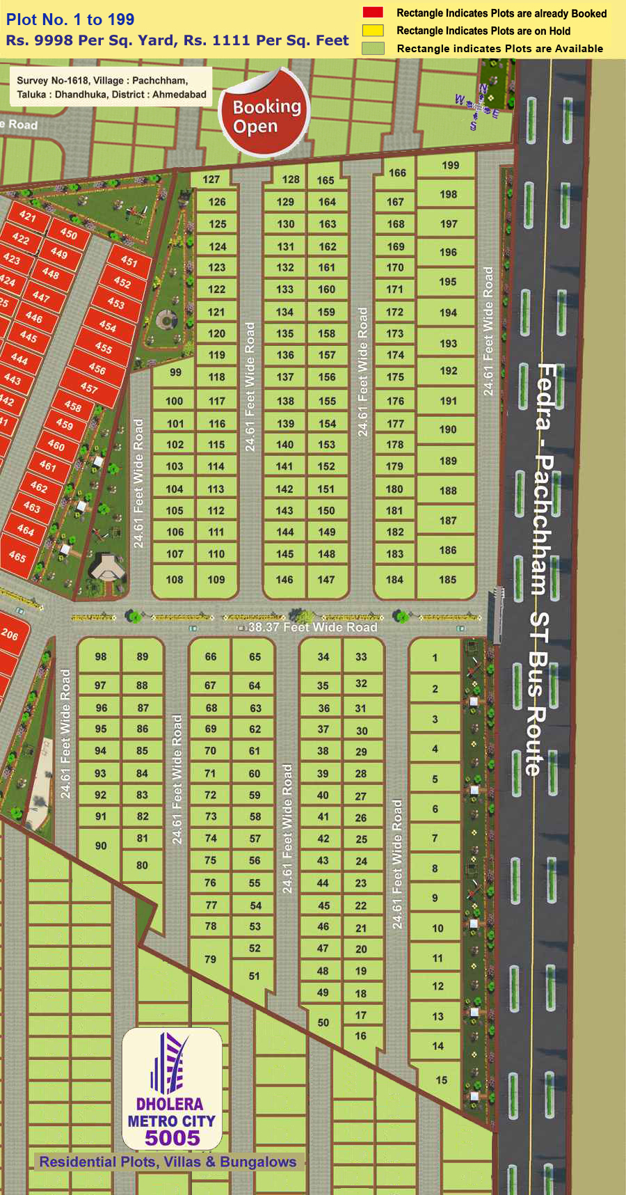 Layout Plan Dholera Metro City-5005