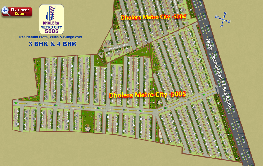 Layout Plan Dholera Metro City-5005