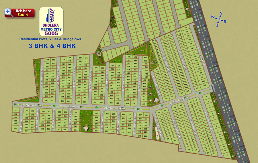 Layout Plan Dholera Metro City-5005