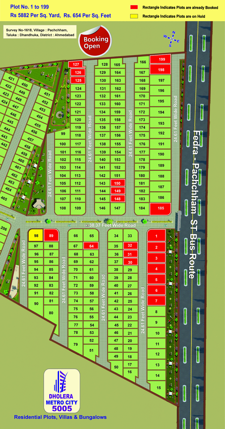 Layout Plan Dholera Metro City-5005