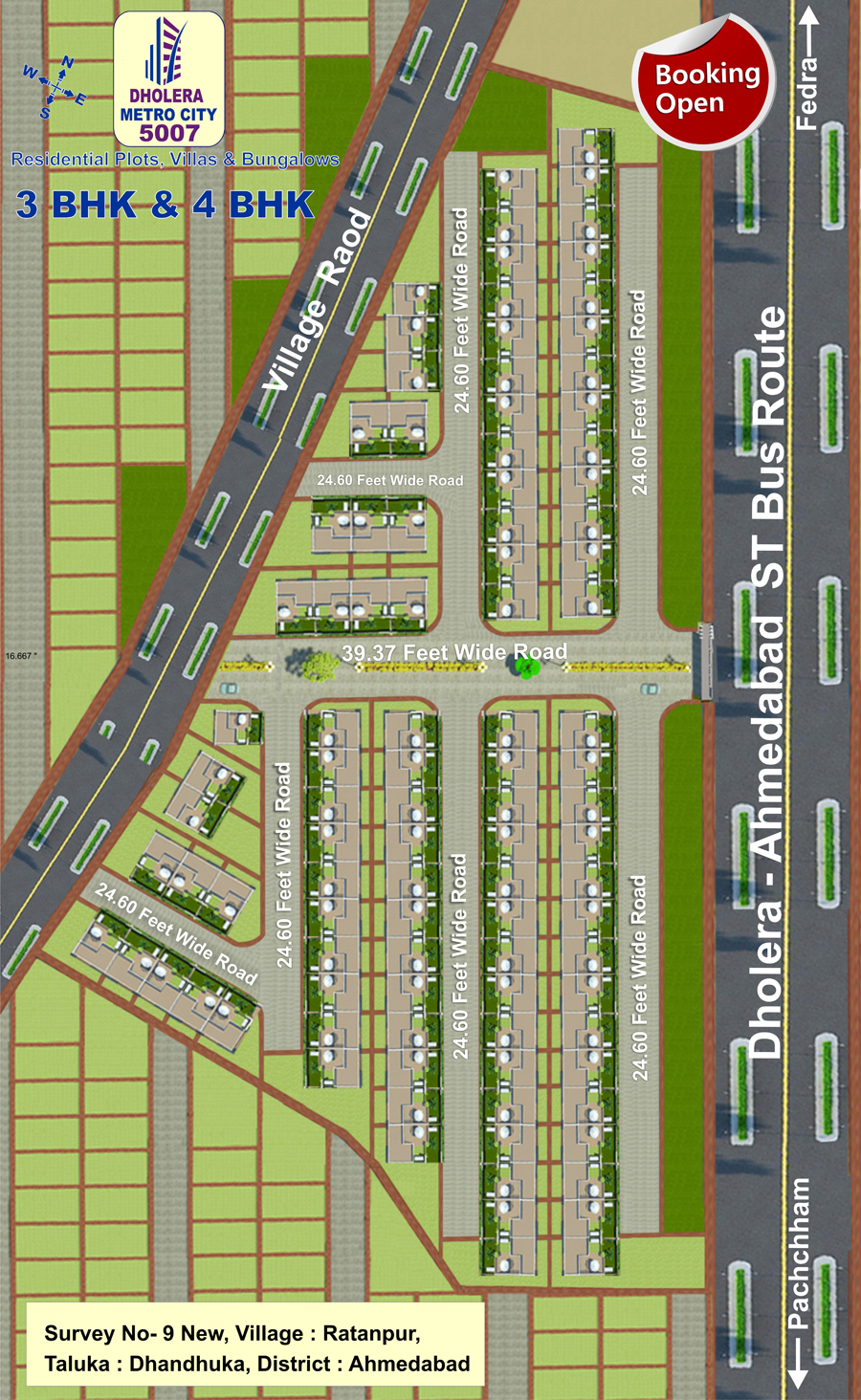 Best Residential Plotting Schemes at Dholera SIR in DMIC corridor Dholera Metro City-5007