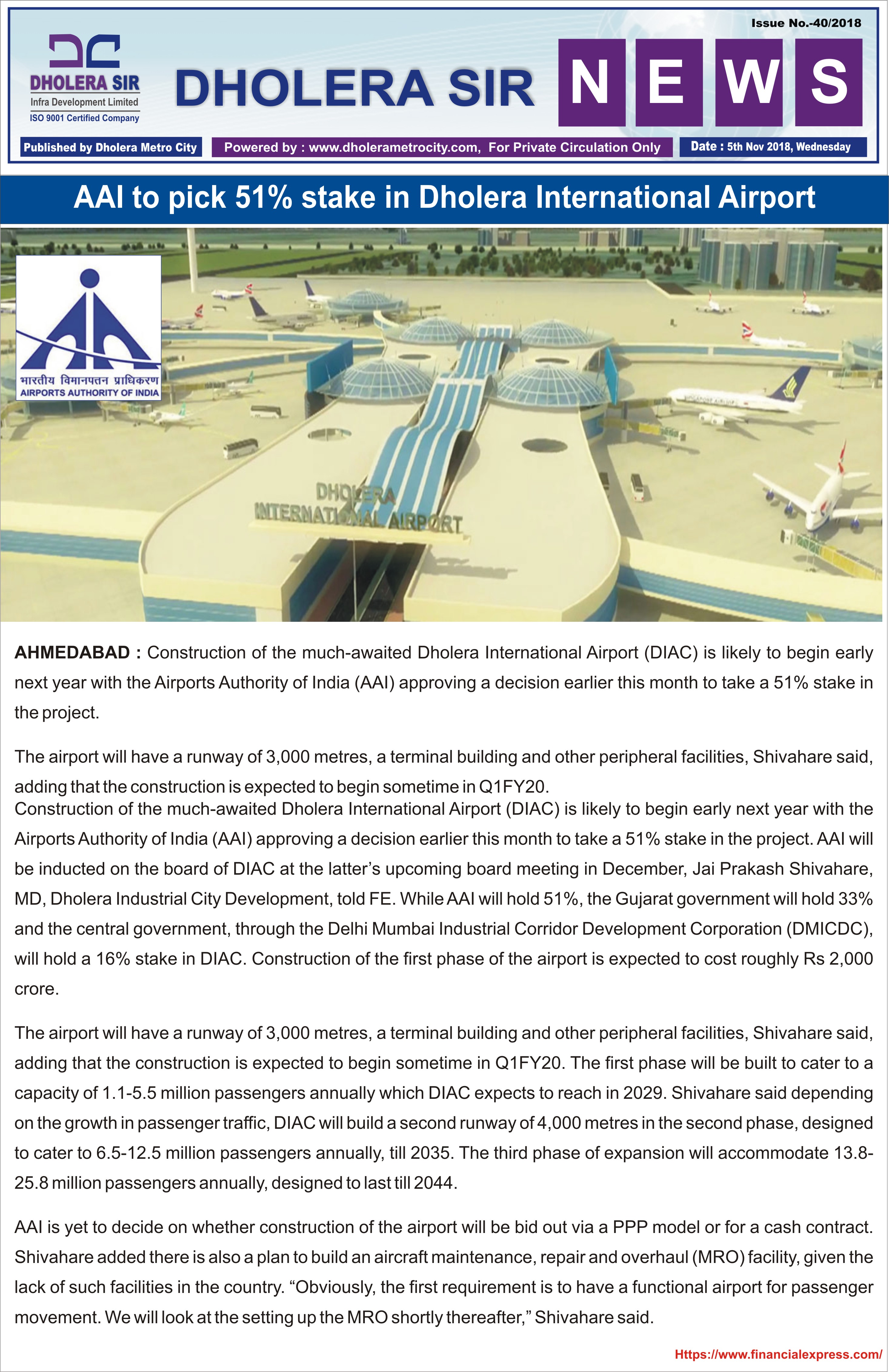 News Letter Dholera SIR