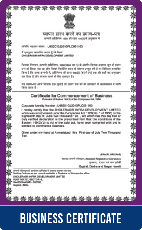 Business Certificate