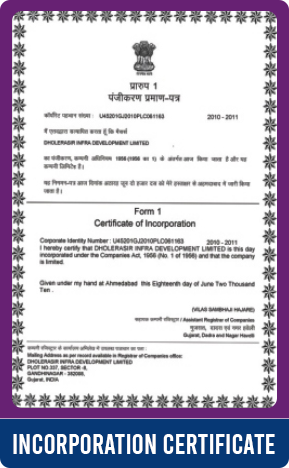 Incorporation Certificate